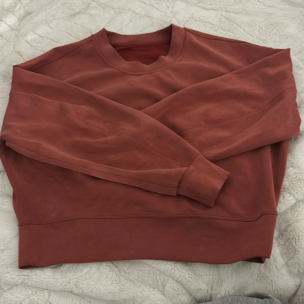 Lululemon soft stream perfectly oversized cropped crew